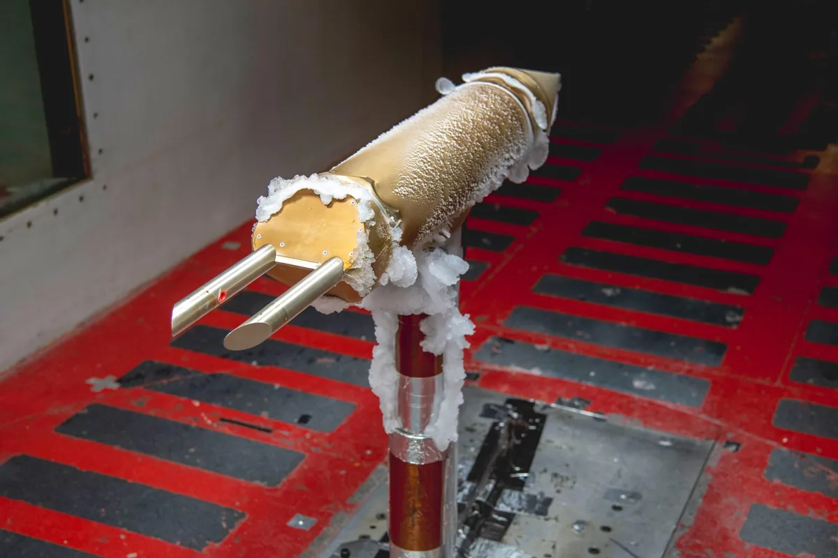 Equipamento de testes de gelo na NASA em Cleveland