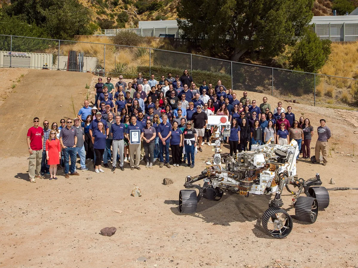 Imagem ilustrativa do rover Perseverance em Marte