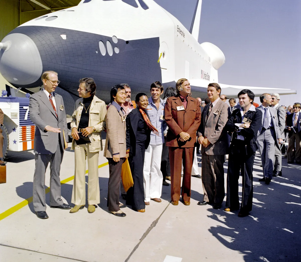 Imagem do ônibus espacial Enterprise no Museu da Intrepid em Nova York